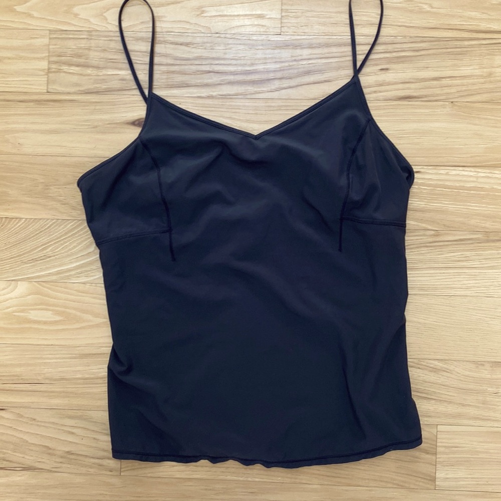Strappy lightweight Prana black top size XS EUC